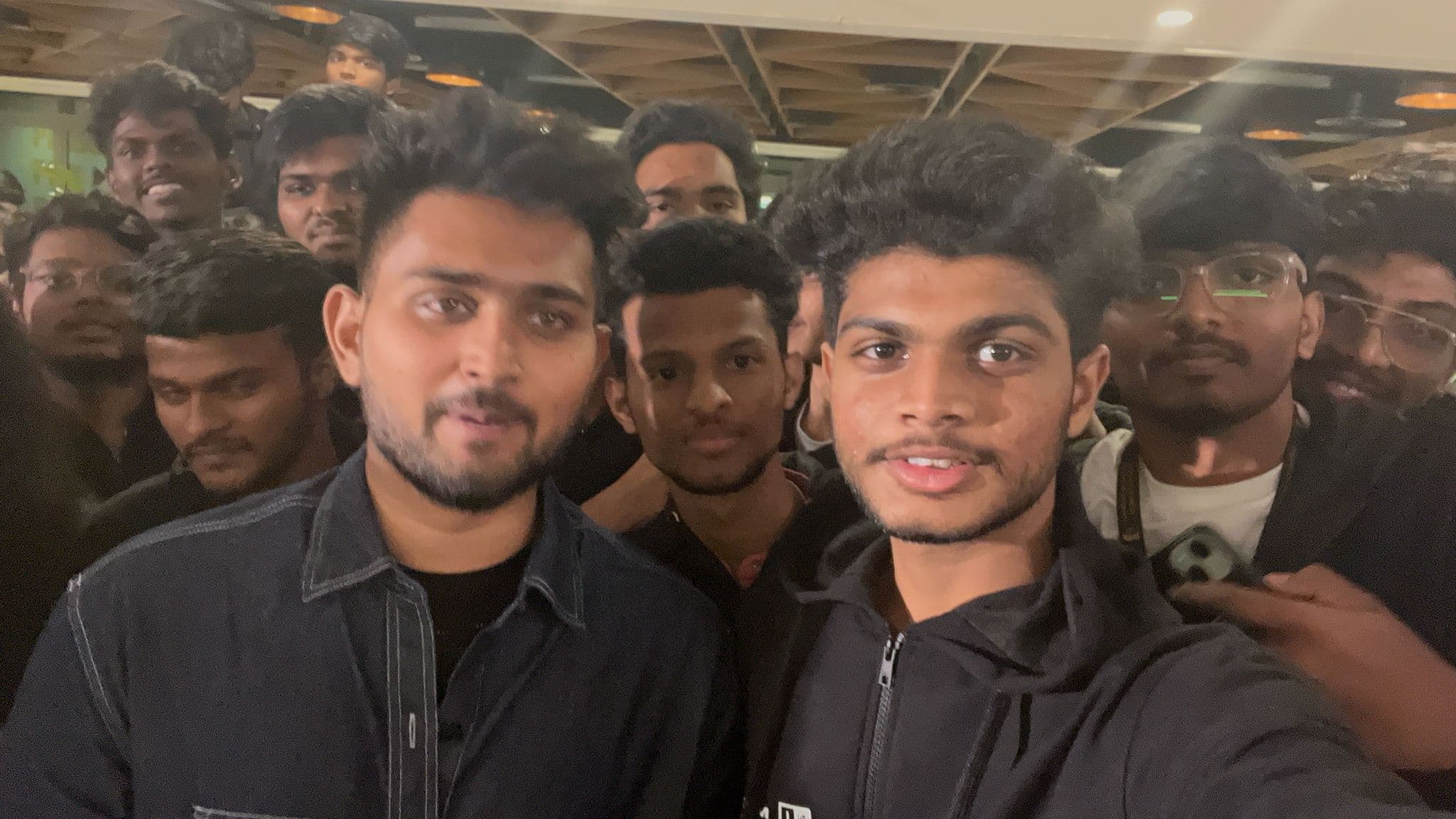 Selfie with Tharun Naik and students at the Master Video Editing Workshop 2025